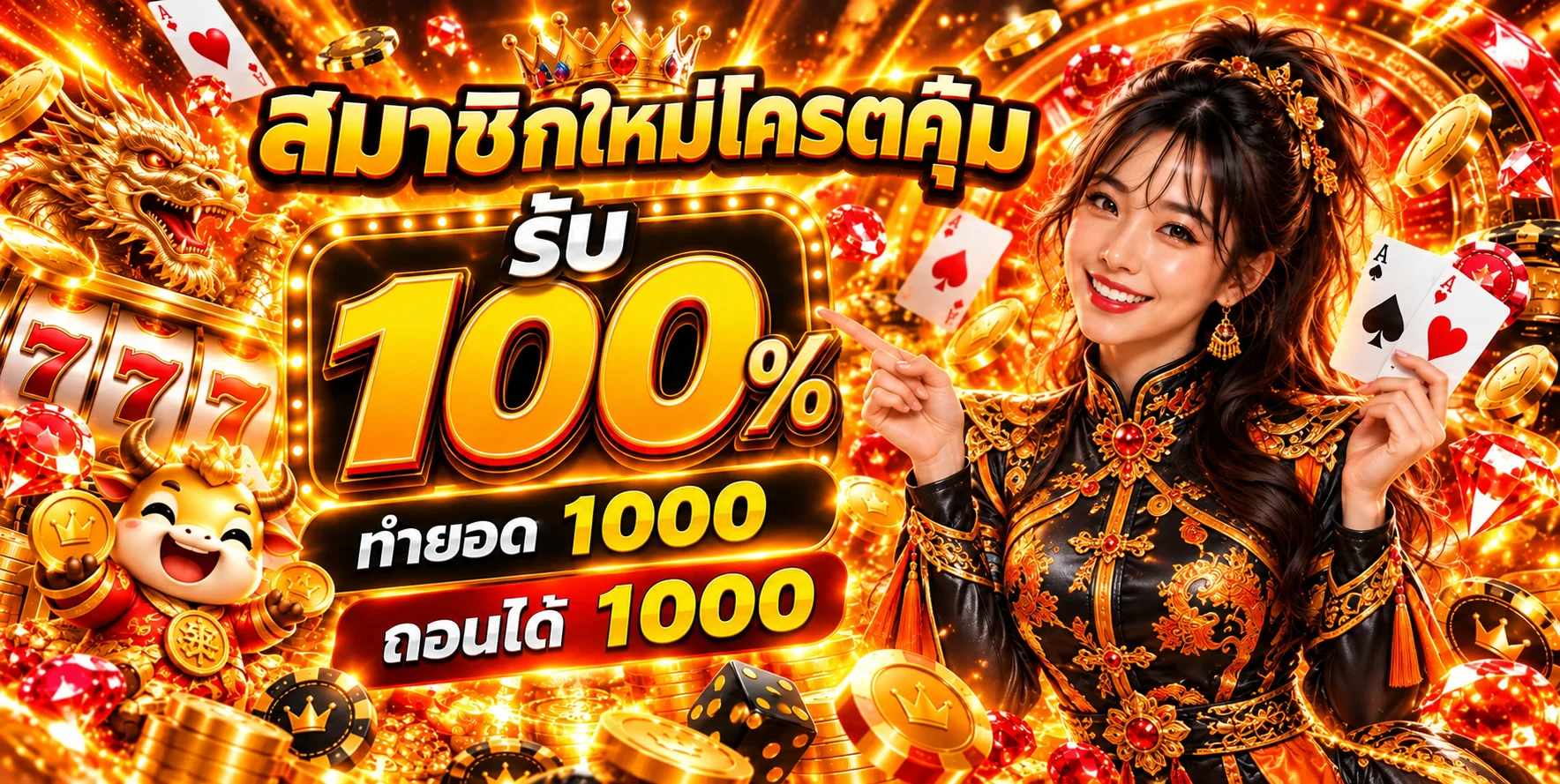 เกมสล็อต ดีเฮง168 พร้อมข้อเสนอสมาชิกใหม่